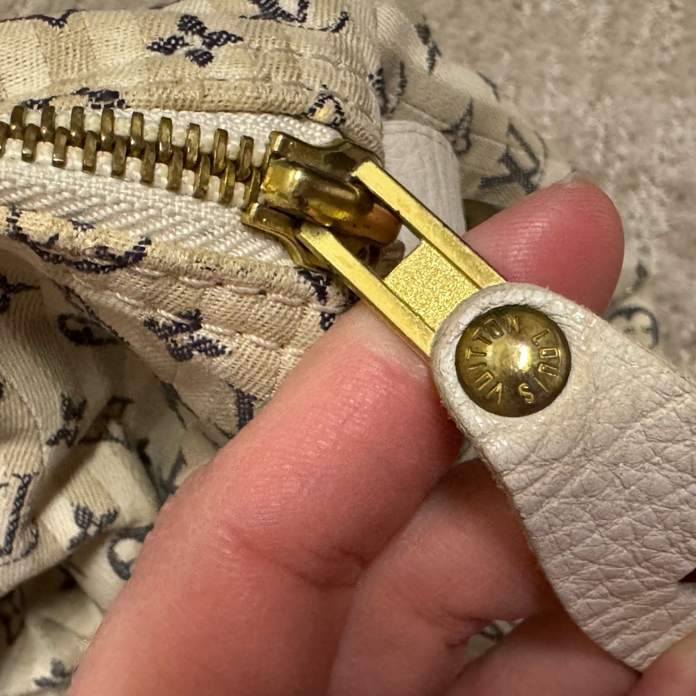 Louis Vuitton Mini Lin Croisette Speedy 30 Blue - Picture 4 of 6